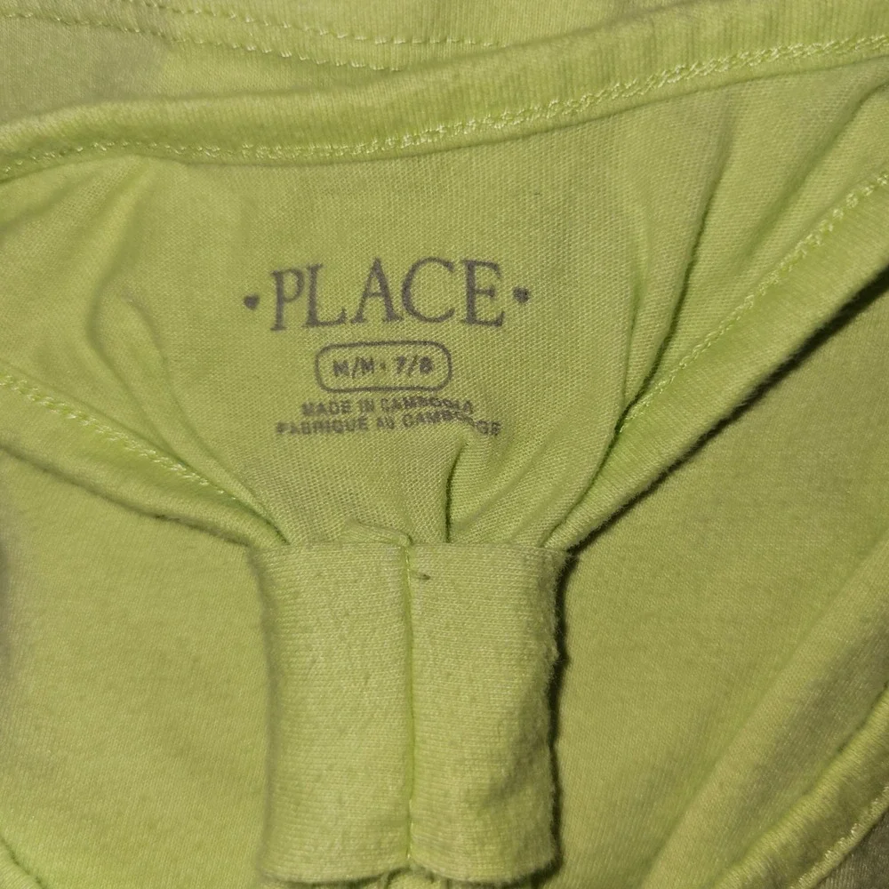The Children's Place Tank Top Girls 7/8 Green Good Glitter Unicorn Racerback